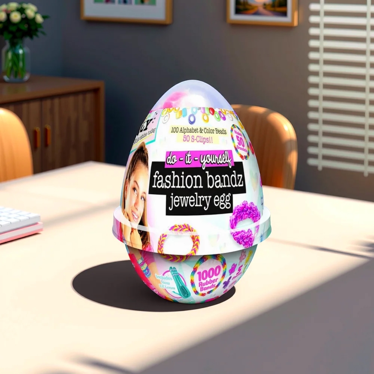 آيلي بيضة مجوهرات فاشن باندز للبنات، 5-7 سنوات