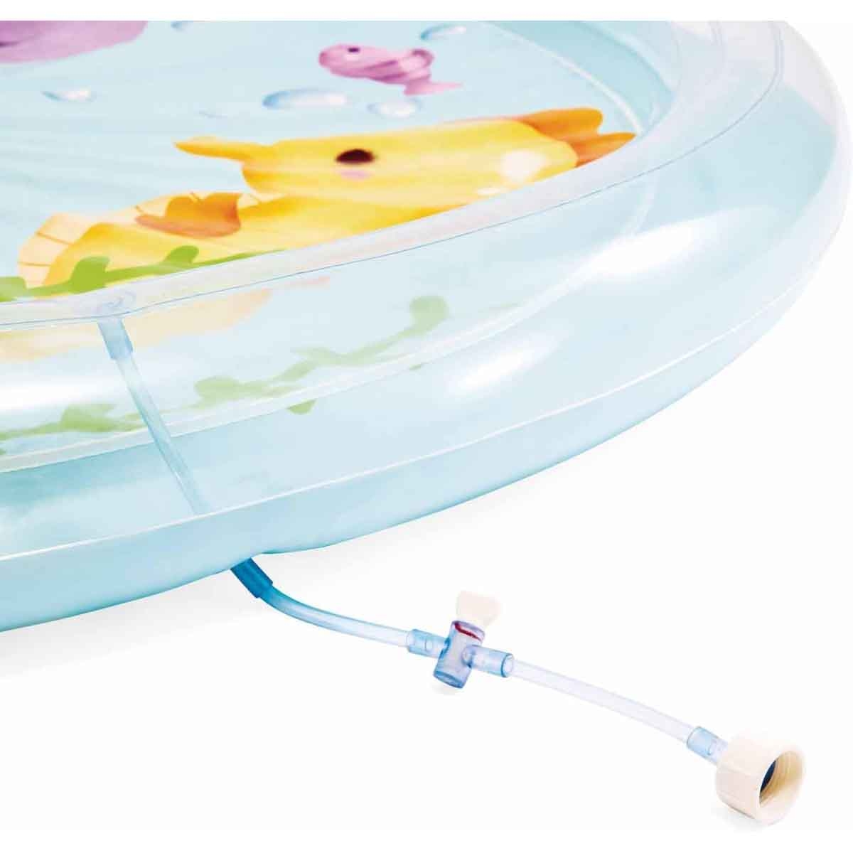 إنتكس مسبح أطفال على شكل نخلة مع رذاذ ماء للجنسين، 3-4 سنوات