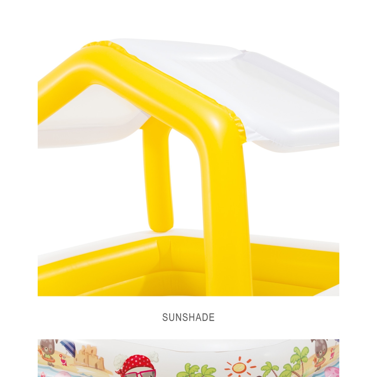 إنتكس مسبح للأطفال مع مظلة شمسية للجنسين، 3-4 سنوات