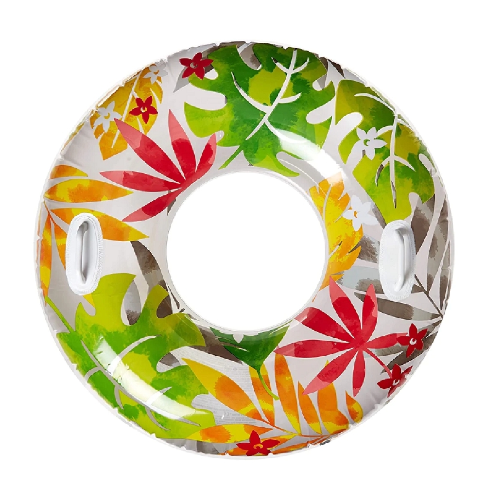 إنتكس عوامة أنبوب شفاف بنقشة زهرة استوائية للجنسين، من 8 إلى 10 سنوات