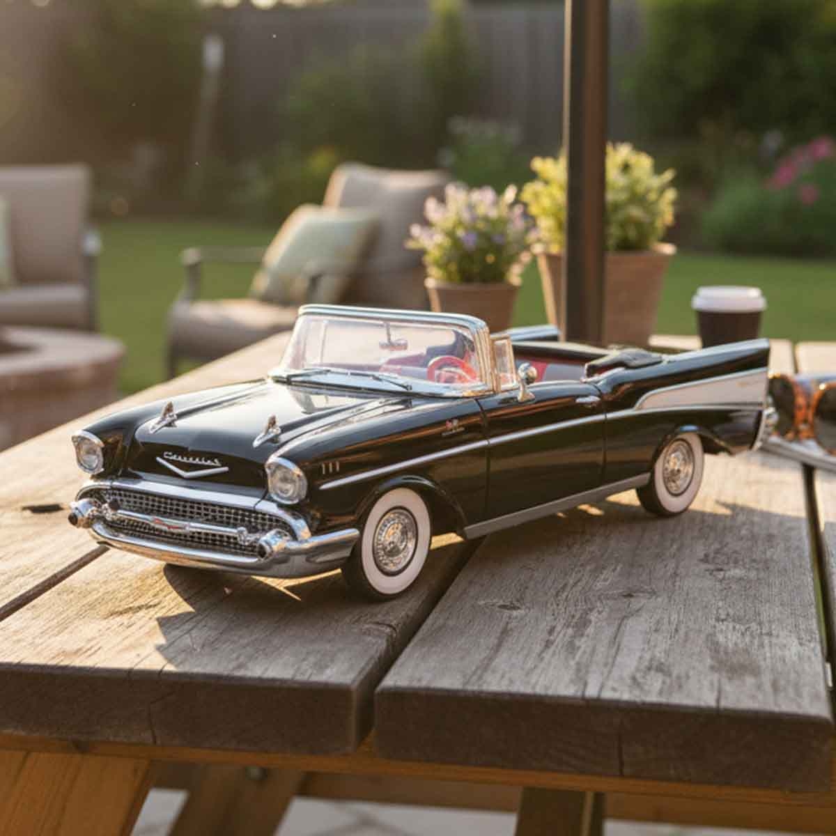 موتور ماكس سيارة دايكاست شيفي بيل إير 1957 بمقياس 1:18 من جيمس بوند للجنسين، 13 سنة فأكثر