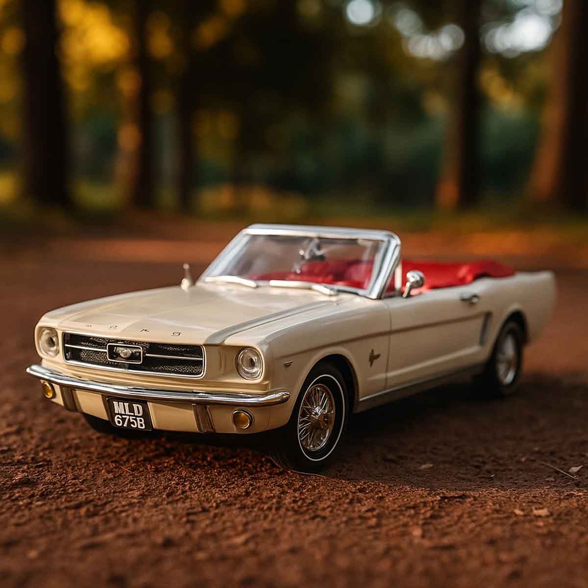 موتور ماكس سيارة دايكاست فورد موستانغ مكشوفة طراز 1964 ½ بمقياس 1:18 من جيمس بوند للجنسين، 13 سنة فأكثر
