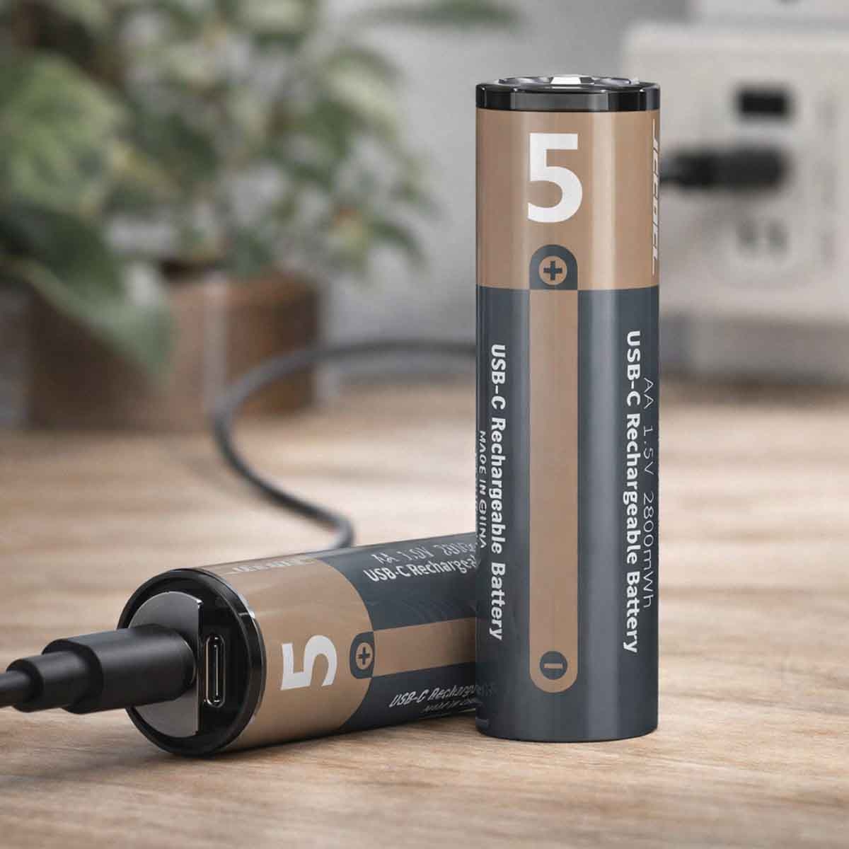 جيبل بطاريات ليثيوم AA بقدرة 2800mWh