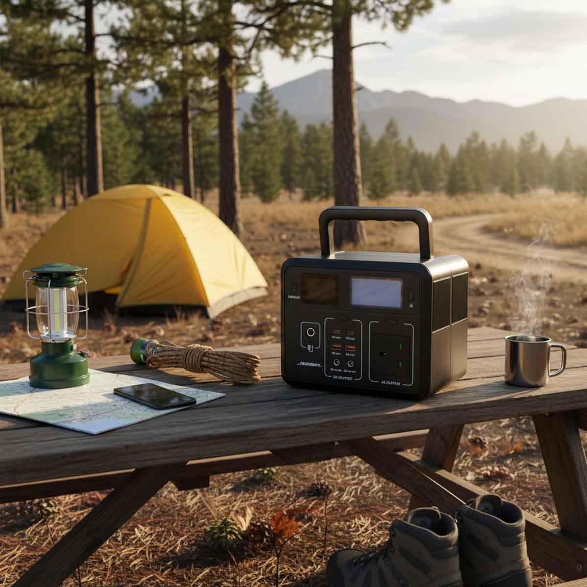 جيبل محطة طاقة محمولة LiFePo4 بقدرة 300 واط ومخرج AC وسعة 90000mAh