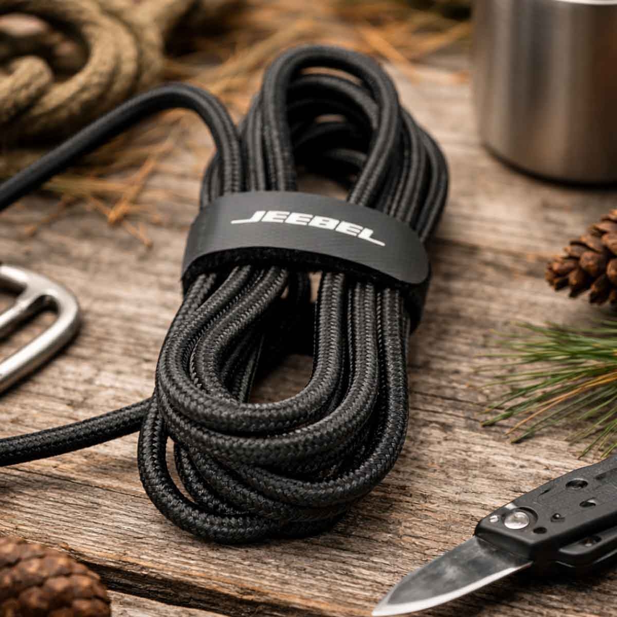 جيبل كابل USB-C إلى لايتنينغ مضفر بطول 1.2 متر باللون الأسود