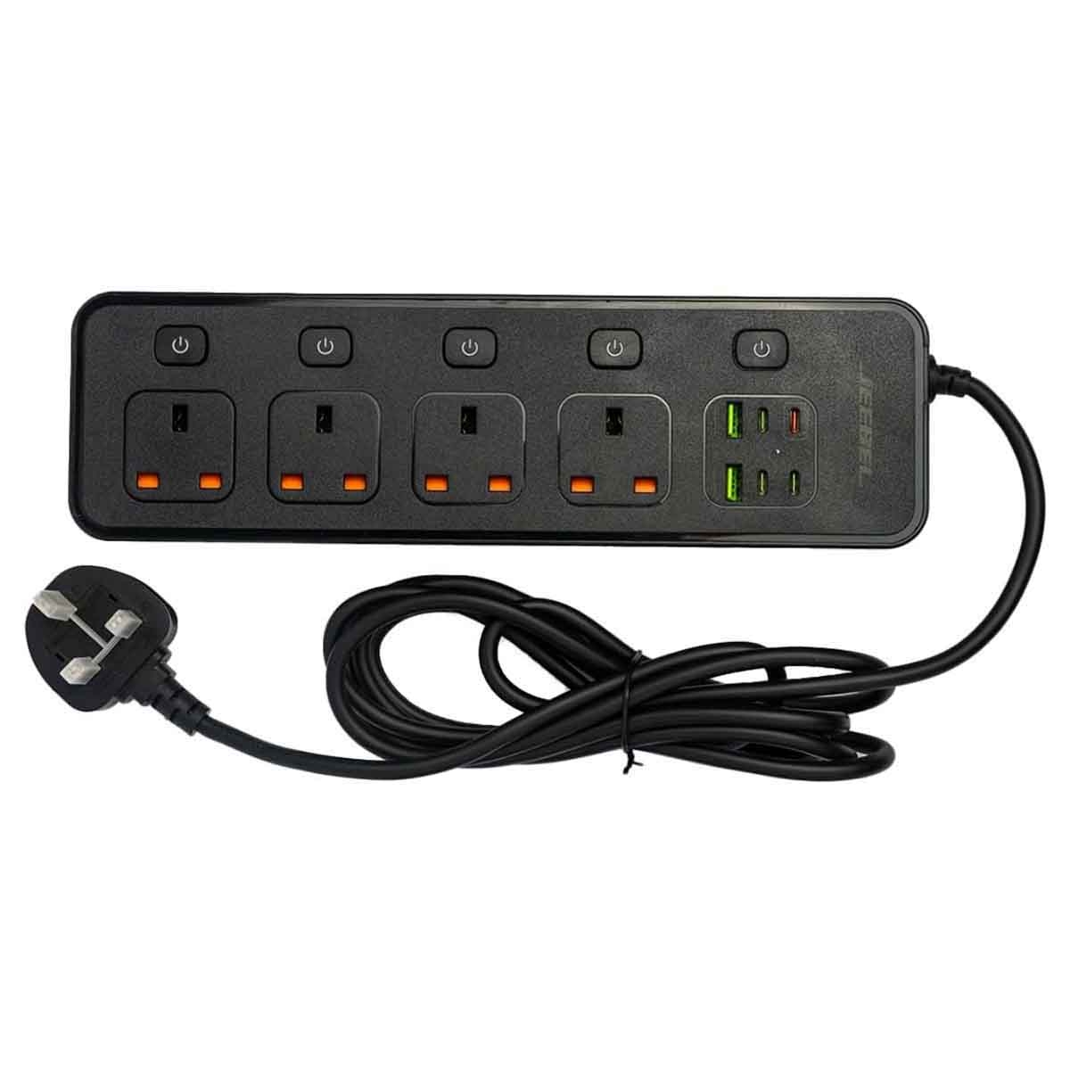 جيبل مشترك كهرباء 3250 واط بطول 5 متر باللون الأسود