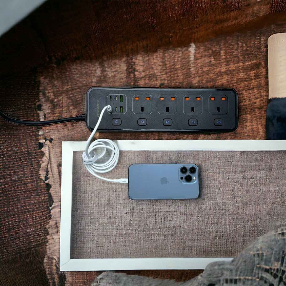 جيبل مشترك كهرباء 3250 واط بطول 5 متر باللون الأسود