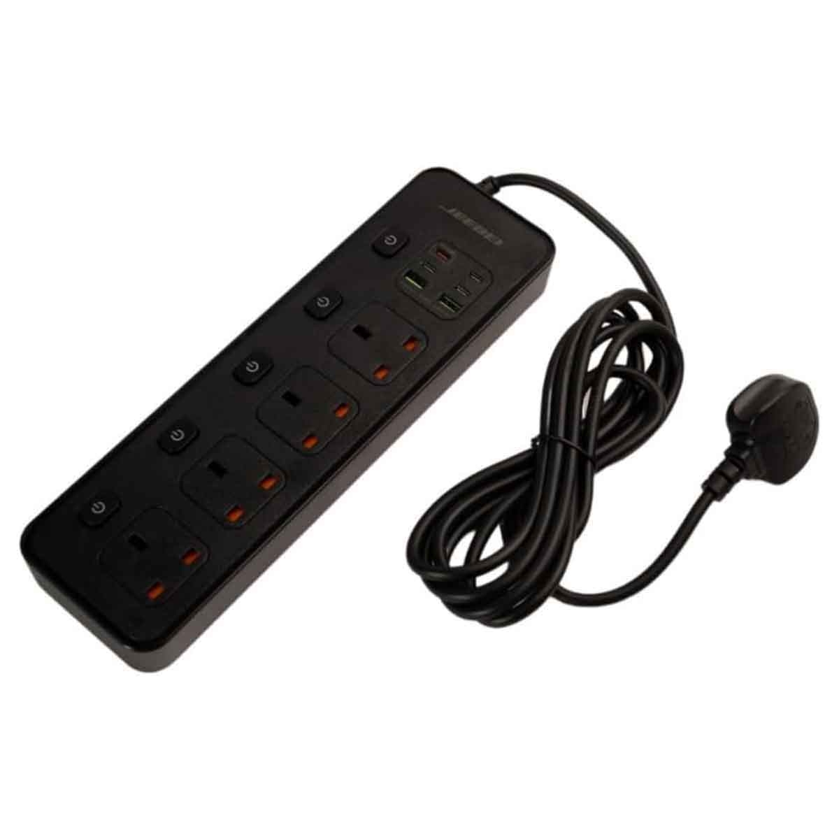 جيبل مشترك كهرباء 3250 واط بطول 5 متر باللون الأسود