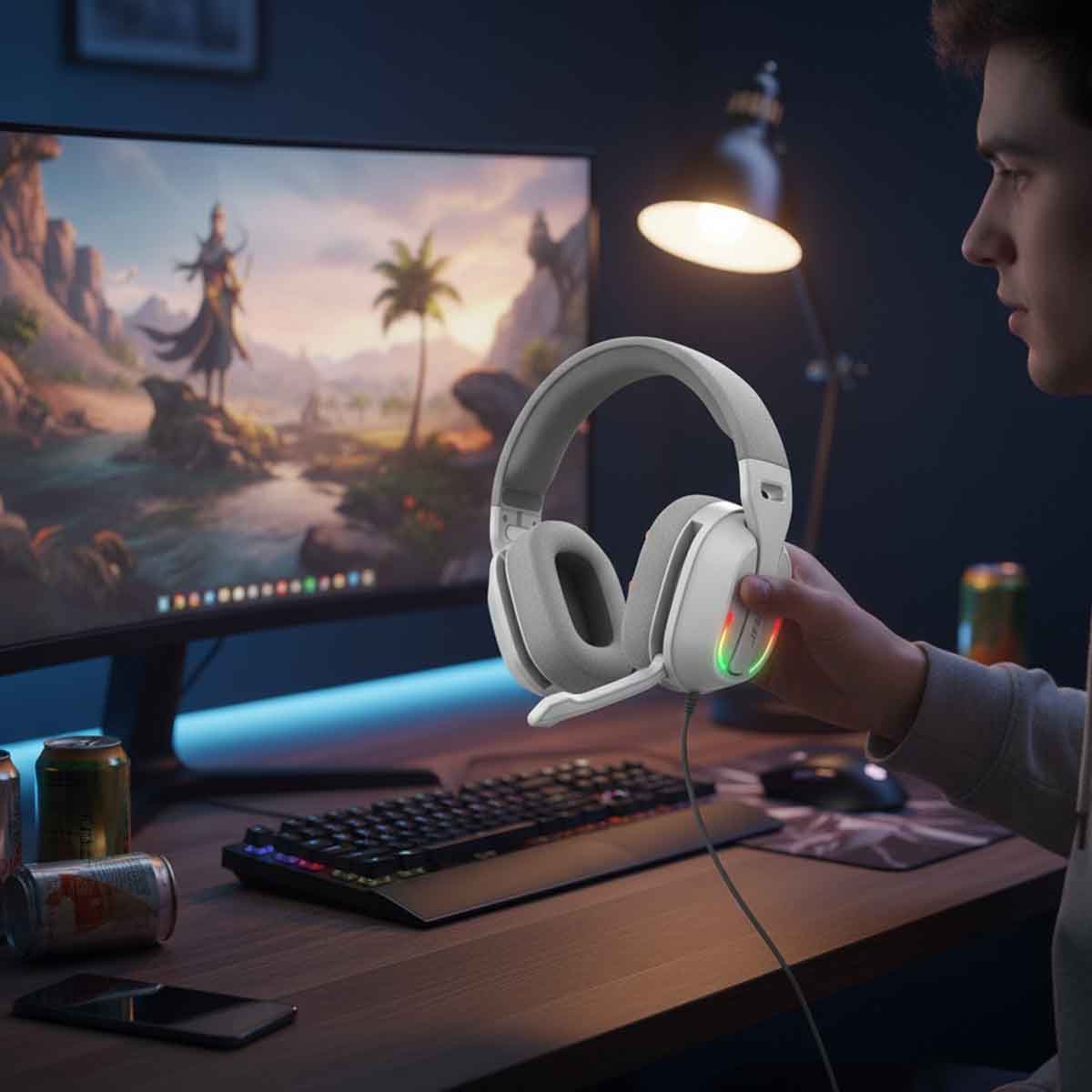 جيبل سماعة ألعاب لاسلكية SPX باللون الفضي