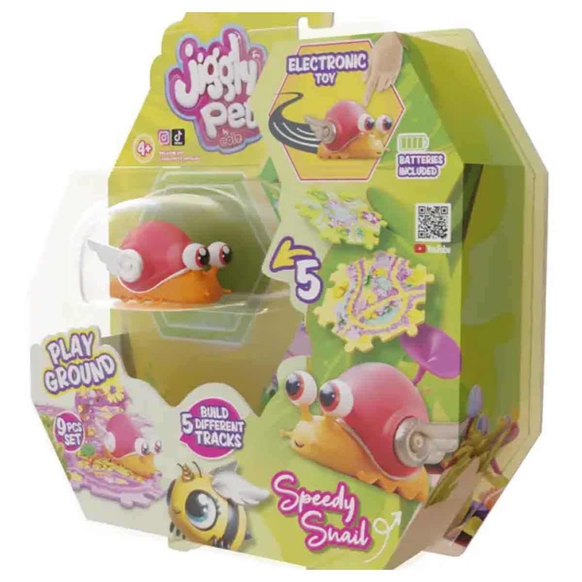 جيغلي بيتس حلزون برتقالي من مجموعة ملعب الحشرات للجنسين، عمر 5-7 سنوات