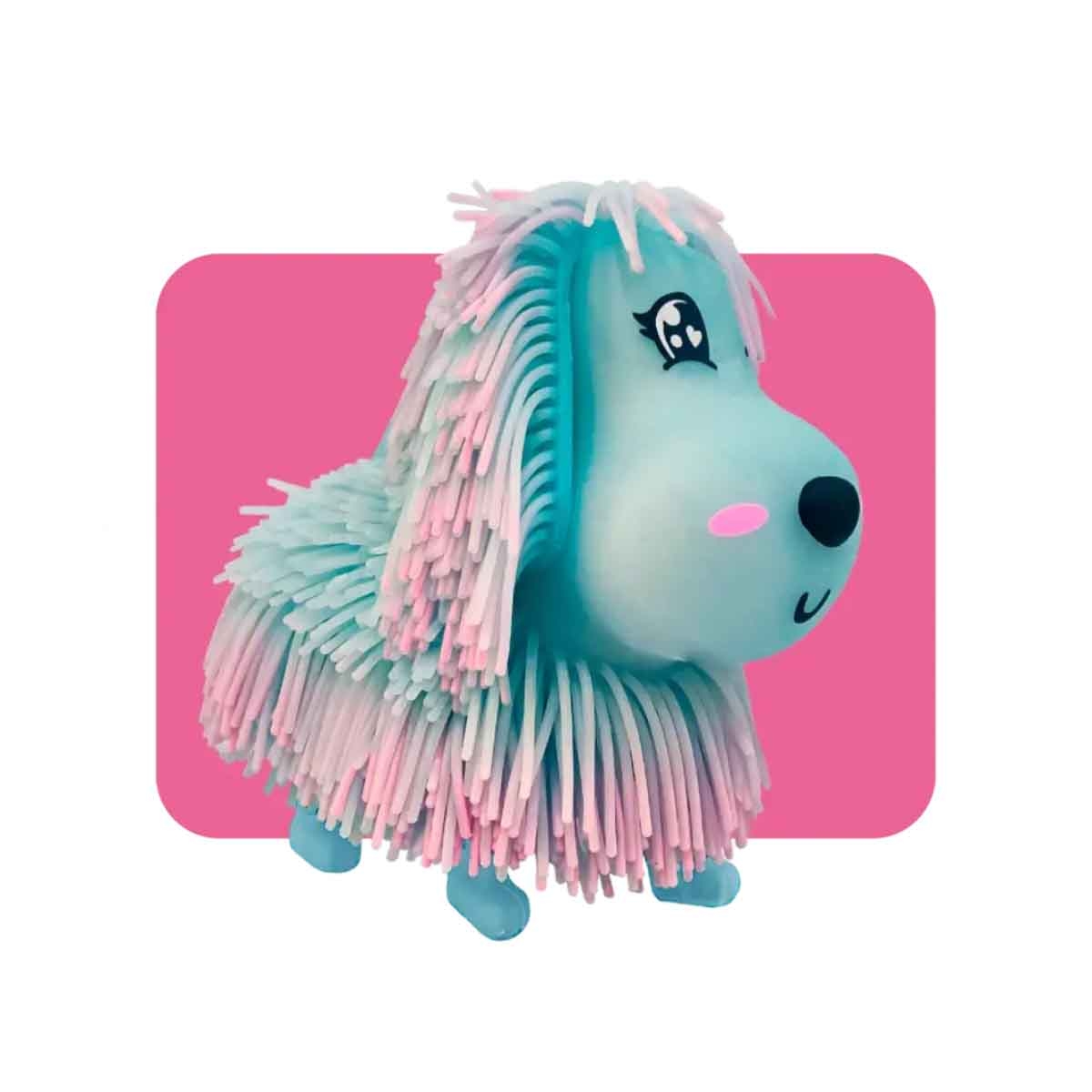 جيغلي بيتس تمثال وجه جرو أزرق بتعابير وجه للأطفال من عمر 5 إلى 7 سنوات