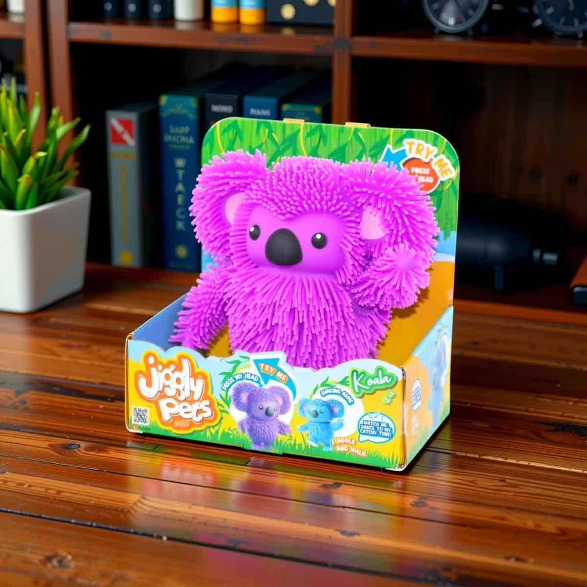 جيغلي بيتس كوالا بنفسجي مطاطي متحرك للأطفال من عمر 5 إلى 7 سنوات
