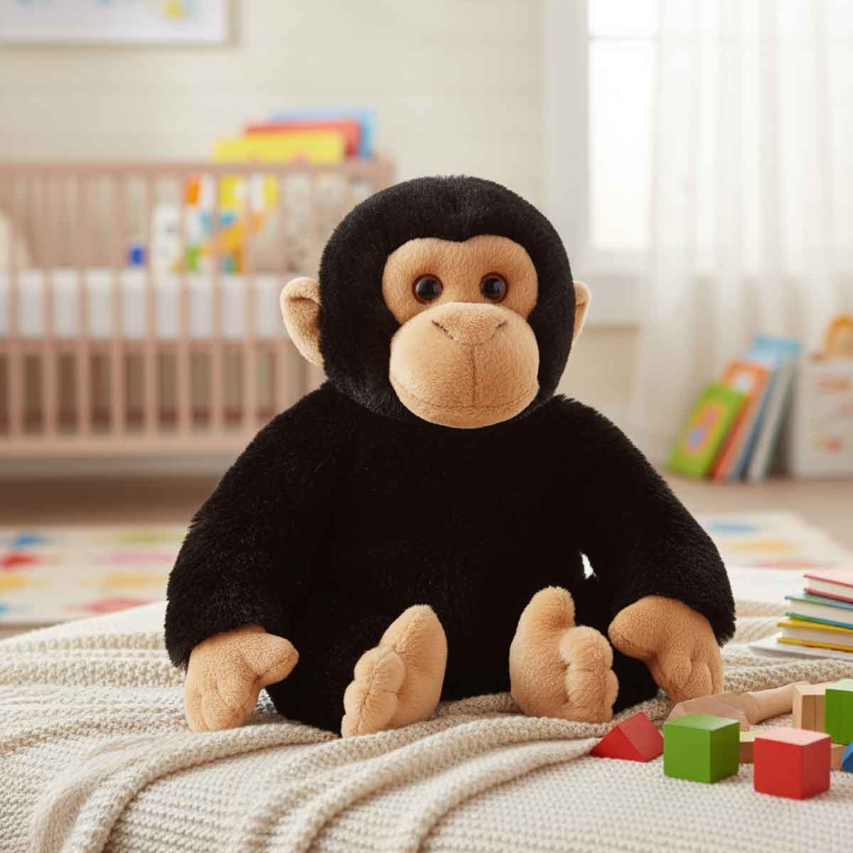 كيل تويز مجموعة 7 انش شمبانزي مع 7 انش نمر لعبة محشوة للجنسين عمر 3-4 سنوات