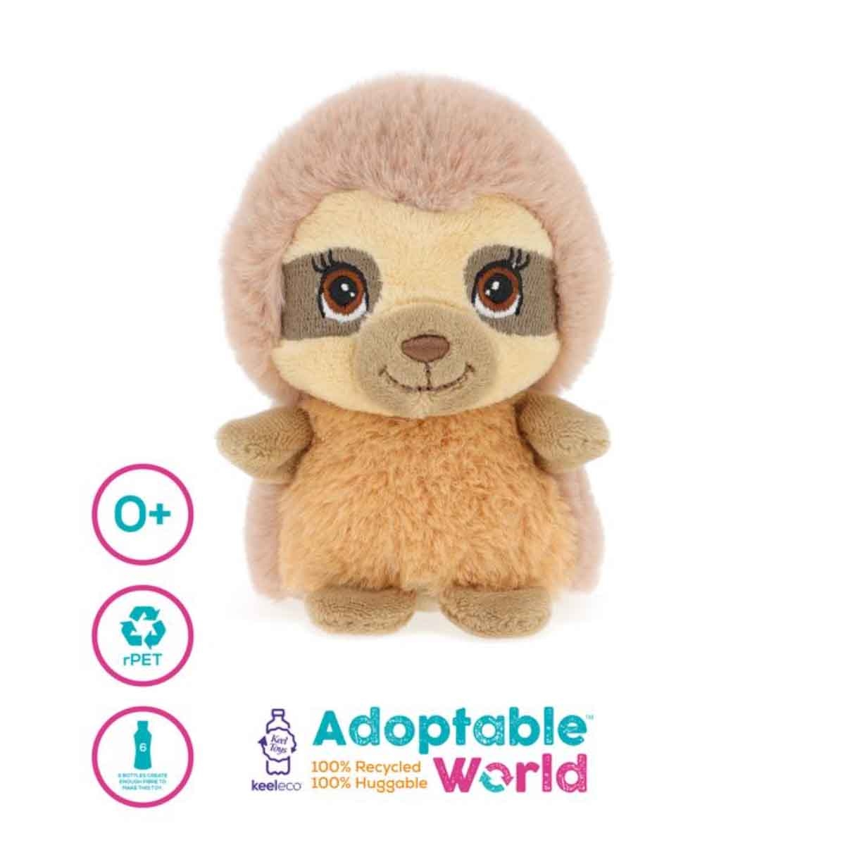 كيل تويز لعبة دمية محشوة كيليكو ميني عالم التبني تعابير سعيدة 4 انش بتصاميم متنوعة للأطفال الرضع، 0-2 سنوات