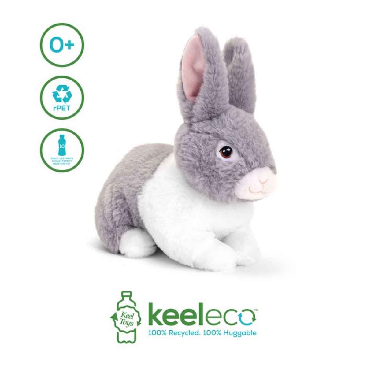 كيل تويز لعبة دمية محشوة كيليكو أرانب 7 انش بتصاميم متنوعة للأطفال الرضع، 0-2 سنوات