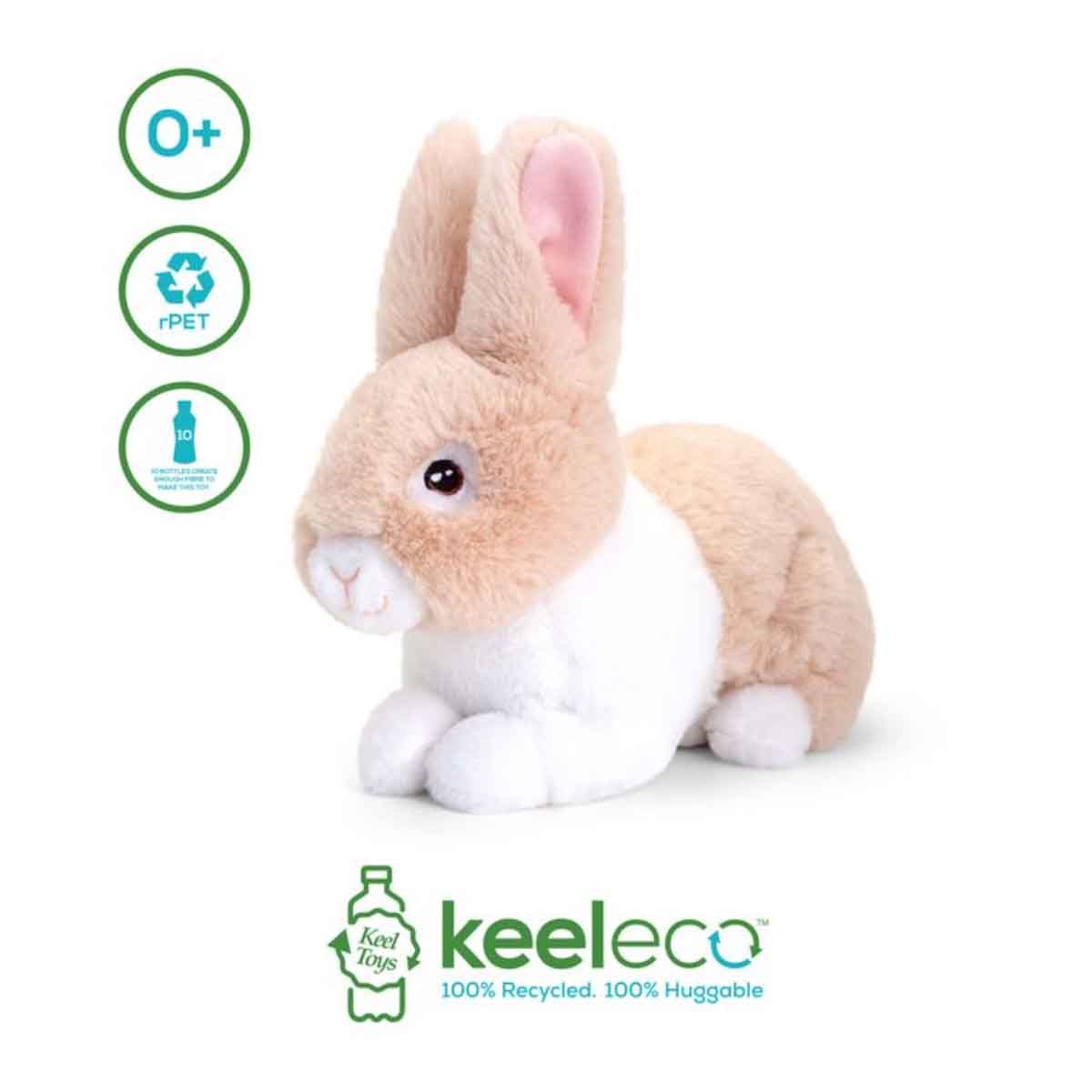 كيل تويز لعبة دمية محشوة كيليكو أرانب 7 انش بتصاميم متنوعة للأطفال الرضع، 0-2 سنوات