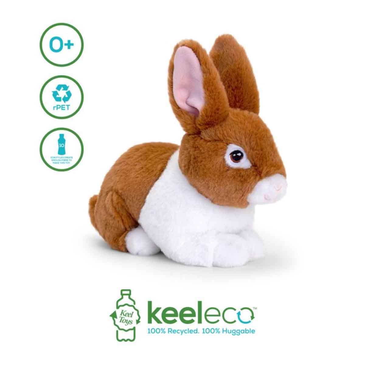 كيل تويز لعبة دمية محشوة كيليكو أرانب 7 انش بتصاميم متنوعة للأطفال الرضع، 0-2 سنوات