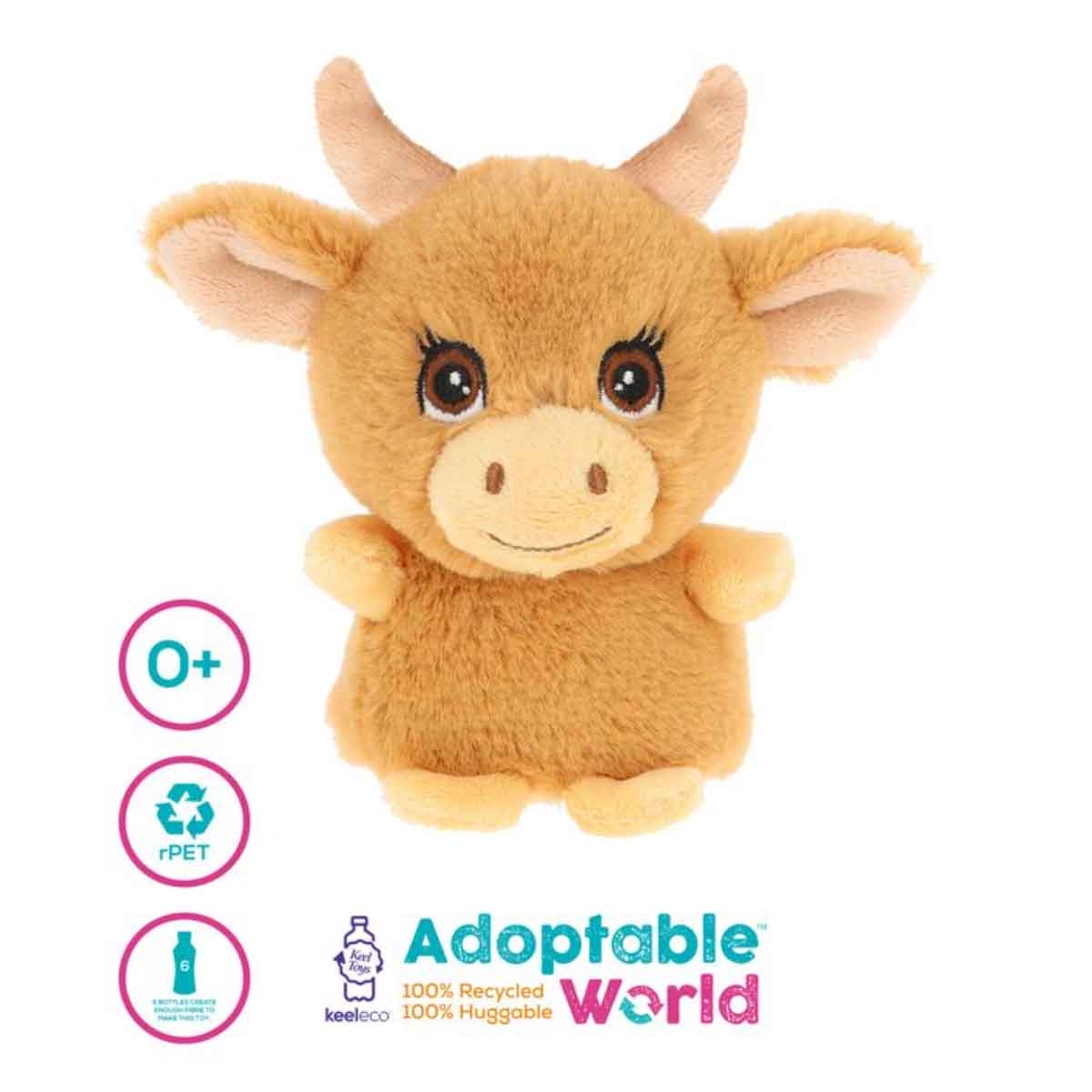 كيل تويز لعبة دمية محشوة كيليكو ميني عالم التبني 4 انش بتصاميم متنوعة للأطفال الرضع، 0-2 سنوات