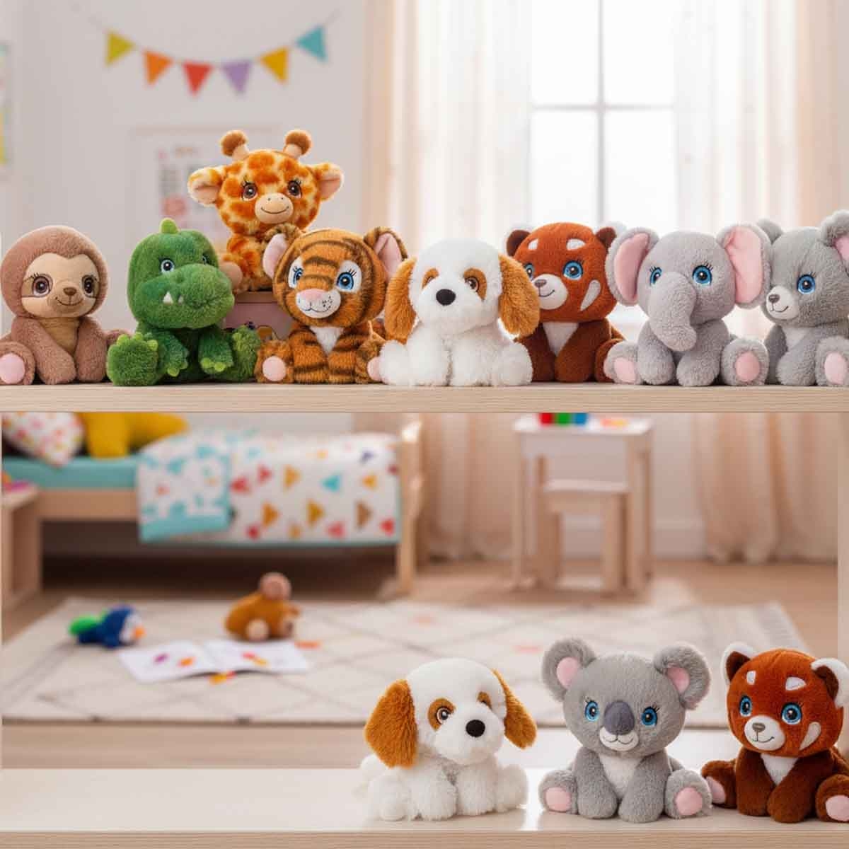 كيل تويز لعبة دمية محشوة كيليكو ميني عالم التبني 6.3 انش بتصاميم متنوعة للأطفال الرضع، 0-2 سنوات