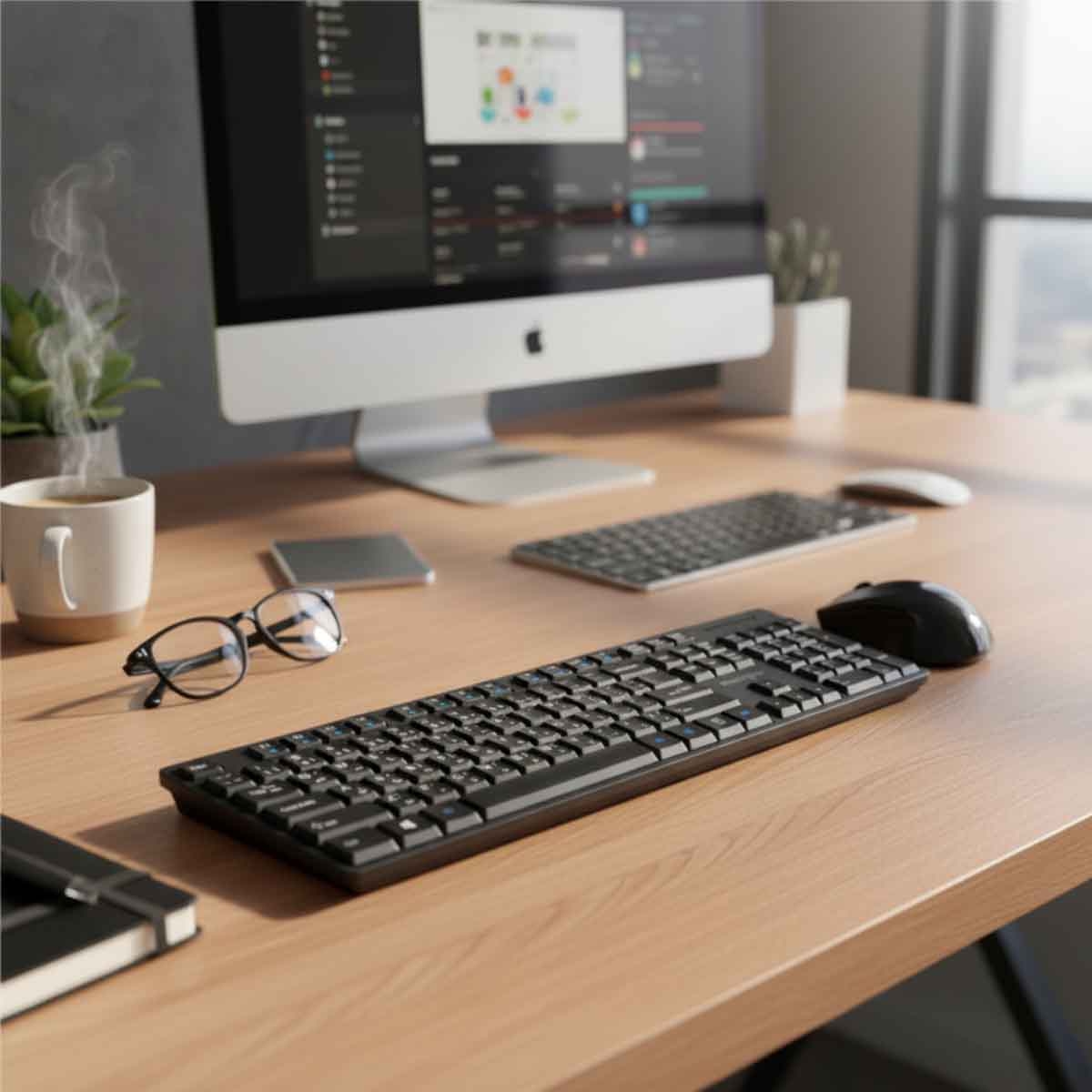 كينسينغتون مجموعة لوحة مفاتيح وماوس لاسلكية برو فيت عربية