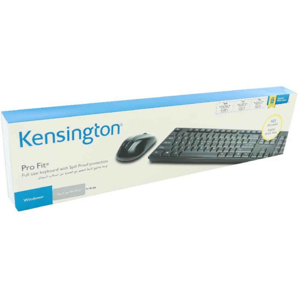 كينسينغتون مجموعة لوحة مفاتيح وماوس لاسلكية برو فيت عربية