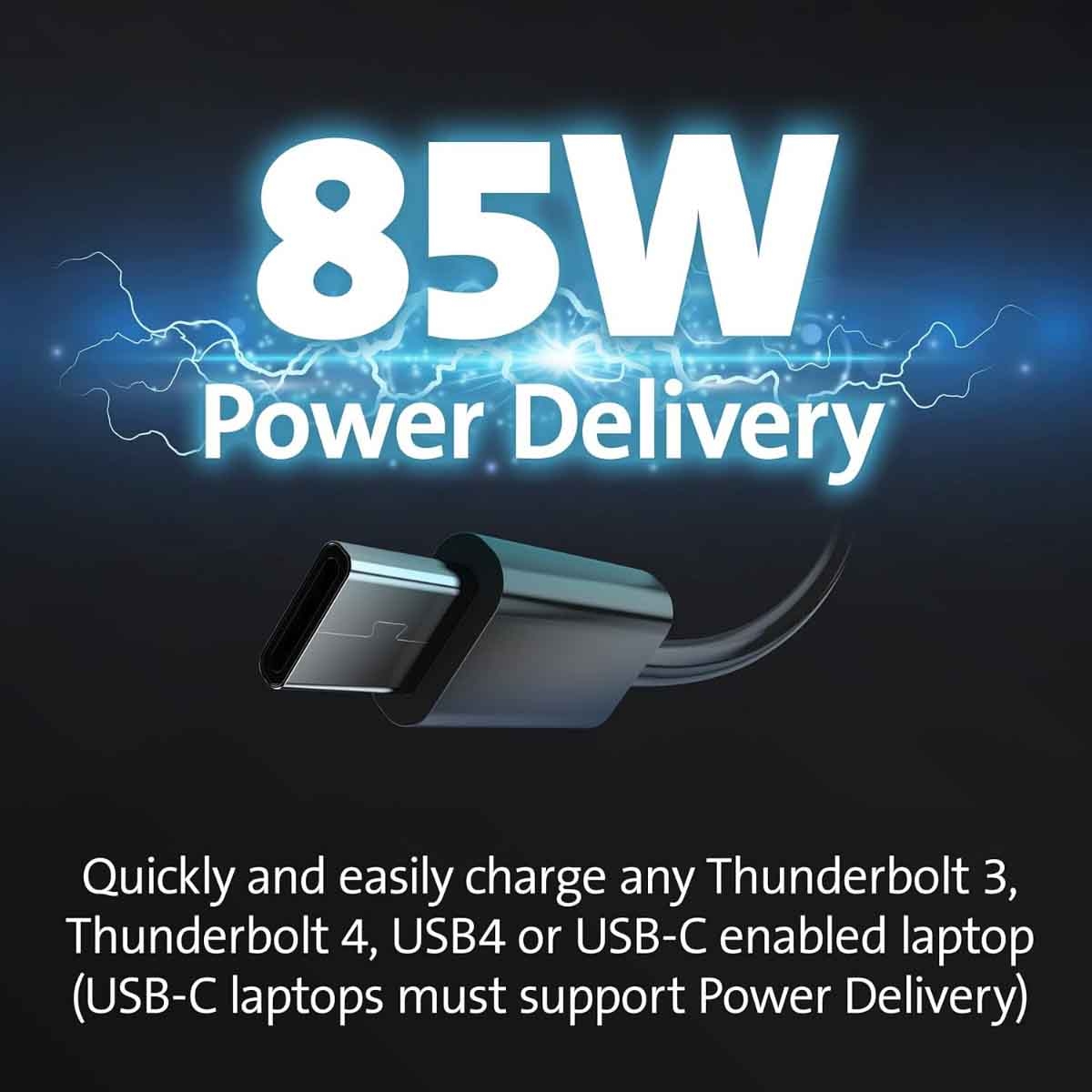 كينسينغتون قاعدة توصيل يو إس بي سي بسرعة 10 جيجابت ثلاثية العرض بدون تعريف إس دي 4839 بي