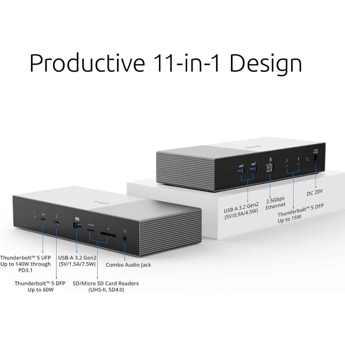 كينسينغتون قاعدة توصيل ثاندربولت 5 إس دي 5000 تي 5 إي كيو