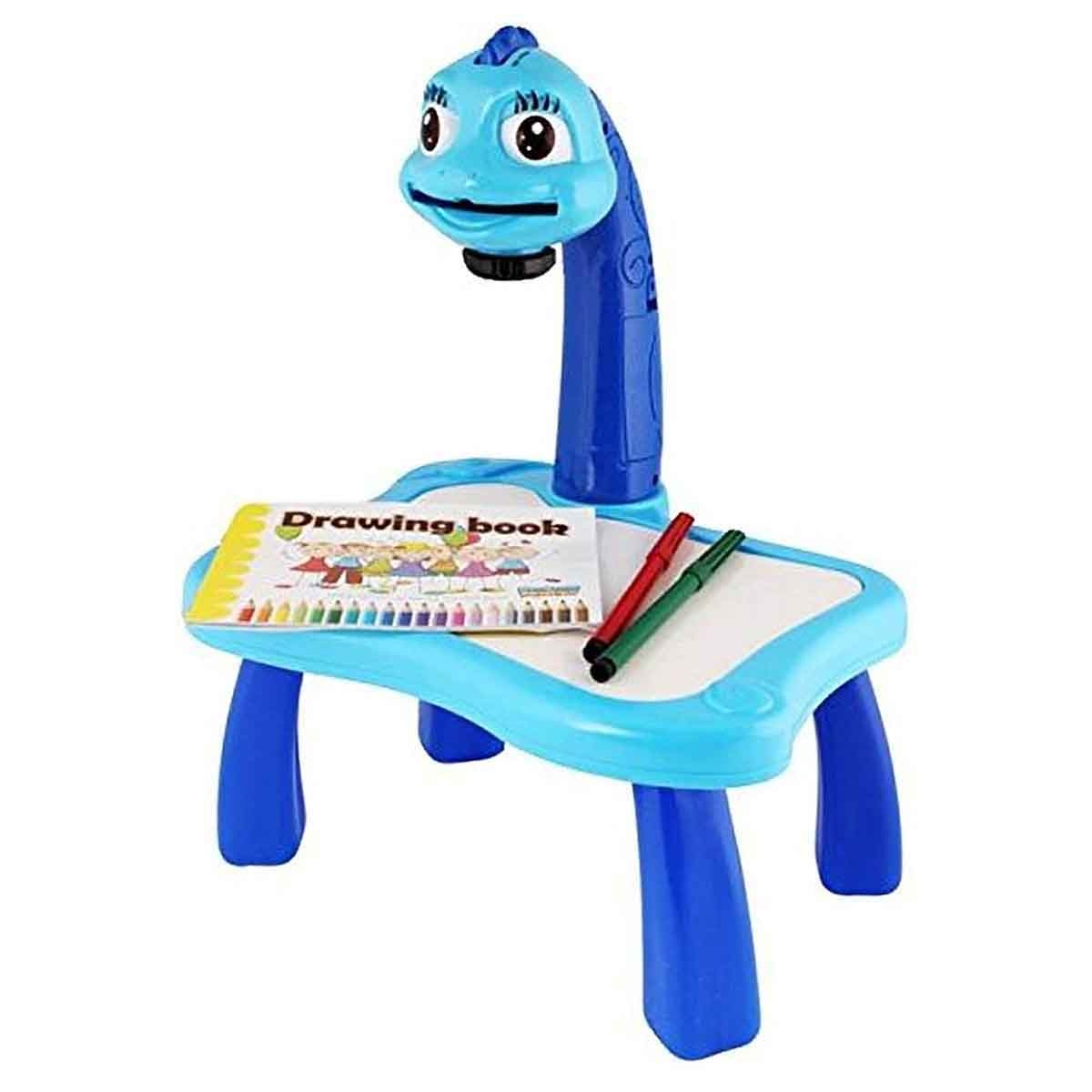 جينيريك لوح رسم ثلاثي الأبعاد مع جهاز عرض للأطفال باللون الأزرق، للجنسين، 3-4 سنوات