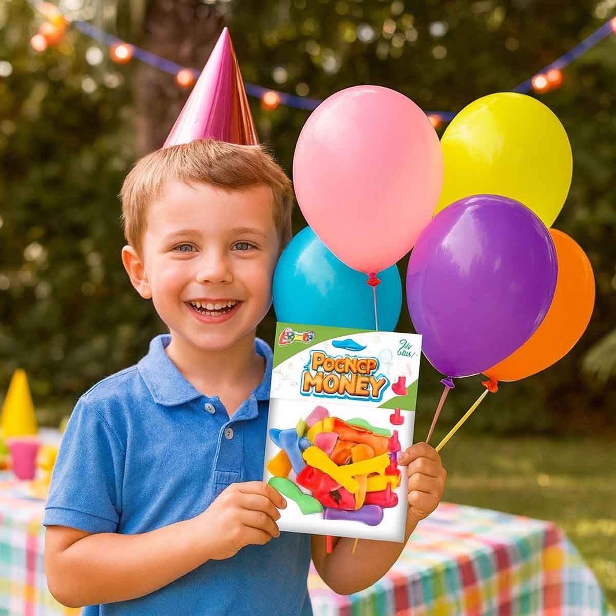 كيدز برو بالون مع قصاصات ذهبية للجنسين من عمر 3-4 سنوات