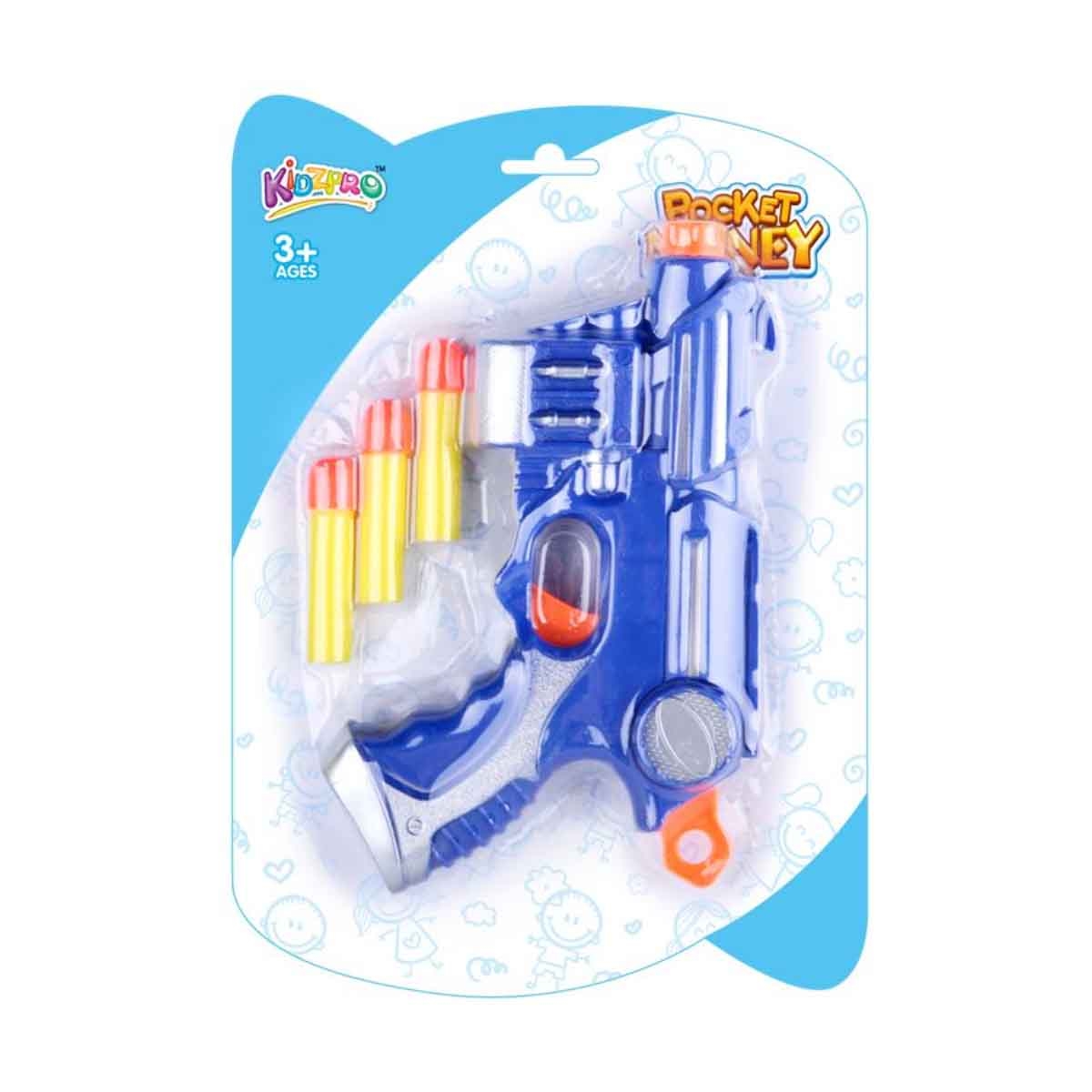 كيدز برو مسدس بلاستر منوع مع 3 طلقات فوم للأولاد، 3-4 سنوات