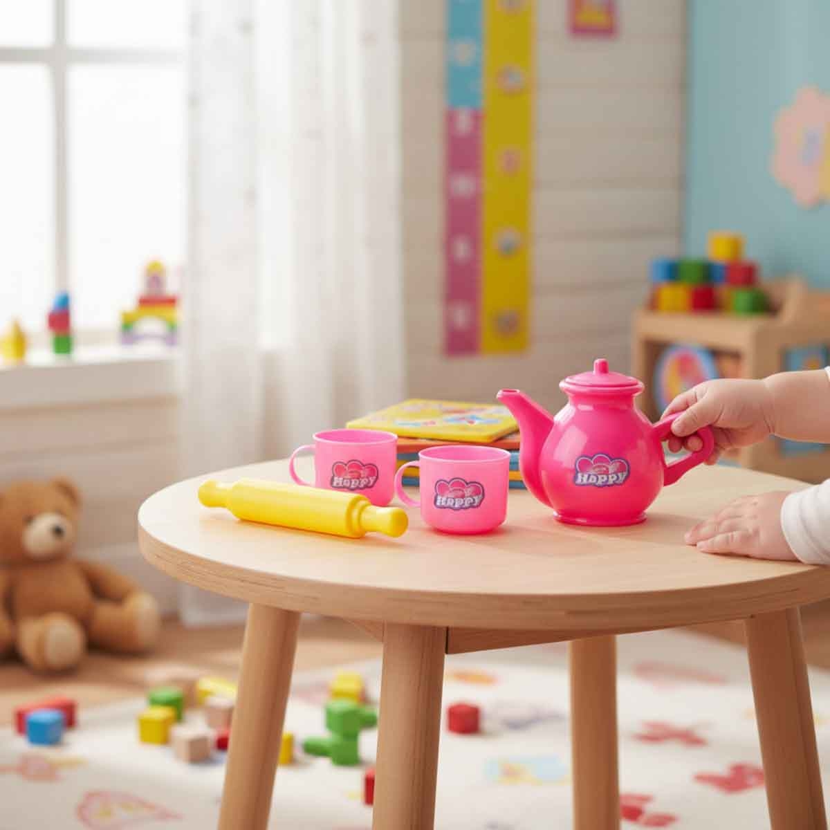 كيدزبرو مجموعة وقت الشاي متنوعة للبنات، 3-4 سنوات