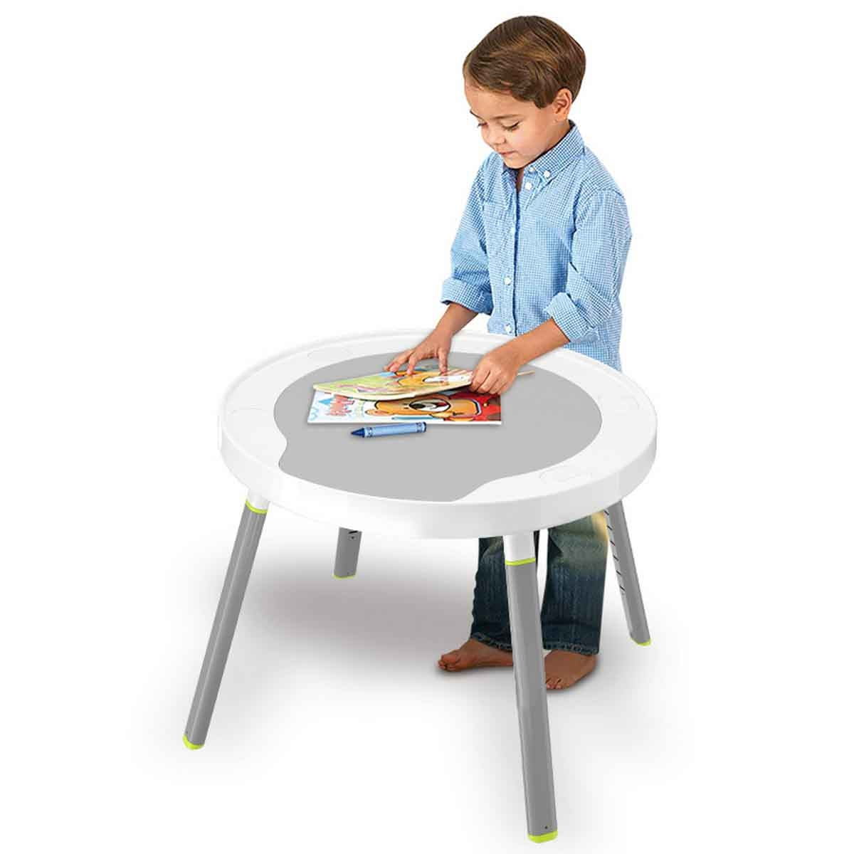 كيكي بيبي كرسي قفز للأطفال 3 في 1 باللون الرمادي بقاعدة منحنية ونظام امتصاص صدمات من عمر 0-2 سنة