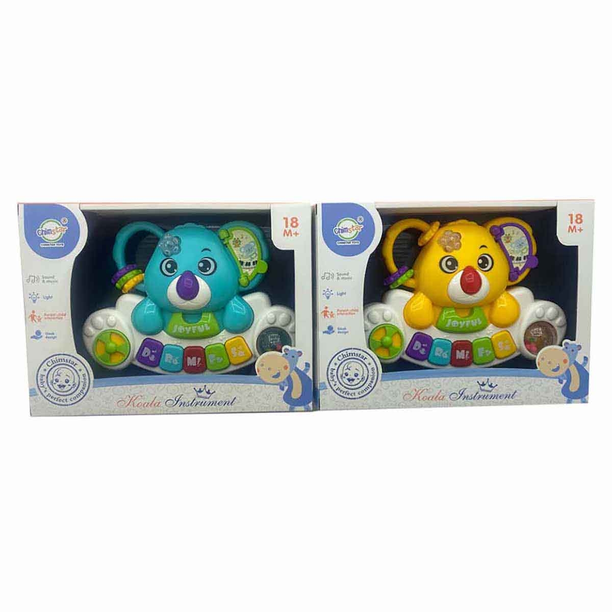 تشيمستار آلة موسيقية كوالا منوعة مع صوت وضوء للأطفال من عمر 0-2 سنوات