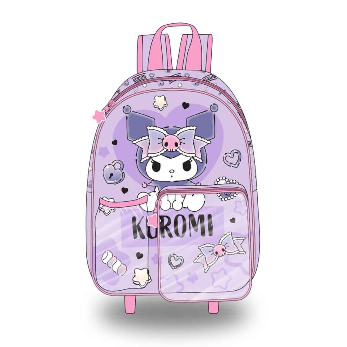 كورومي مجموعة حقيبة ترولي وظهر مقاس 14 انش مع صندوق غداء وزجاجة ماء