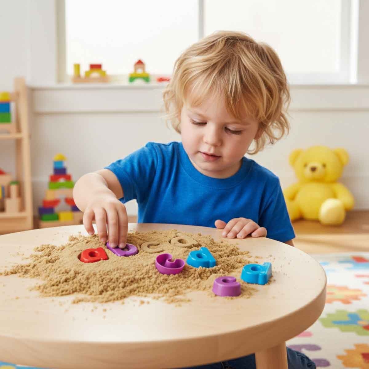 ليرننغ ريسورسز قوالب الرمل الحروف الأبجدية الصغيرة للجنسين، 3-4 سنوات