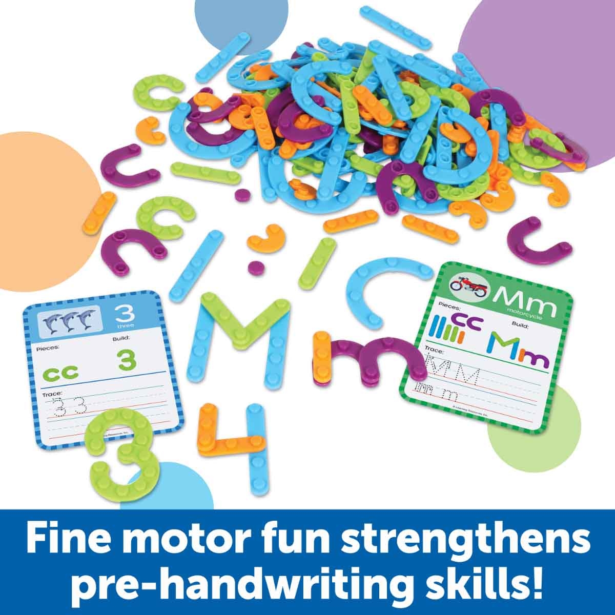ليرننغ ريسورسز مجموعة صفية لصناعة الحروف والأرقام سكيل بيلدرز للجنسين، 5-7 سنوات