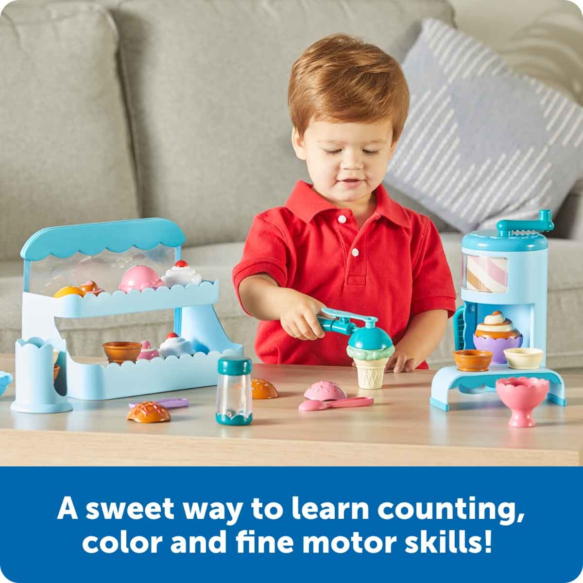ليرننغ ريسورسز متجر الآيس كريم الدوار سويرلينغ سكوبس للجنسين، 3-4 سنوات