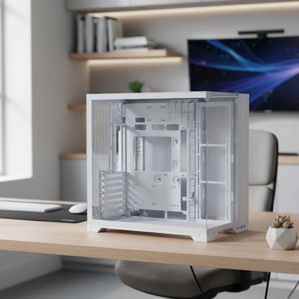 ليان لي صندوق كمبيوتر ألعاب Lancool III أبيض