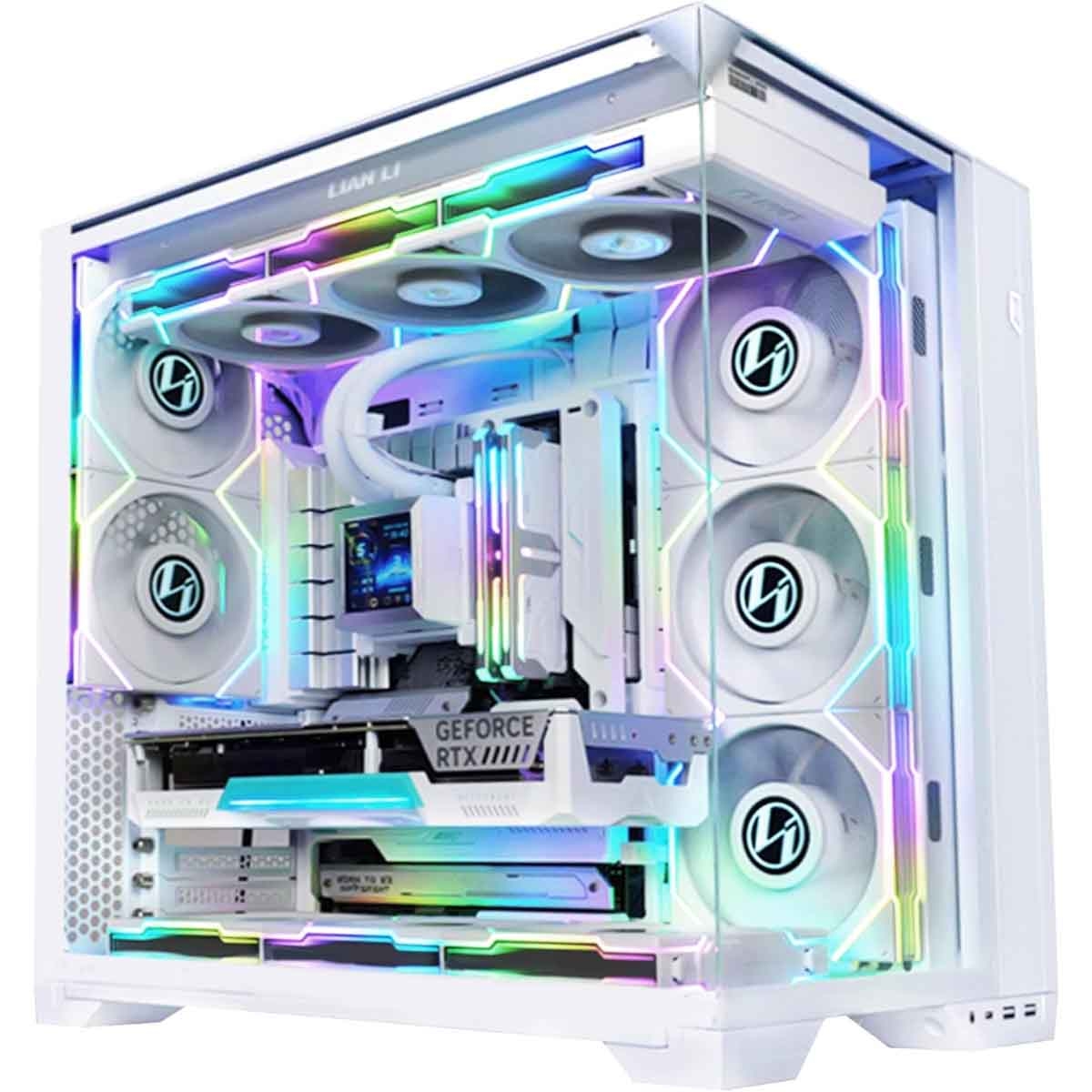 ليان لي صندوق كمبيوتر ألعاب Lancool III أبيض