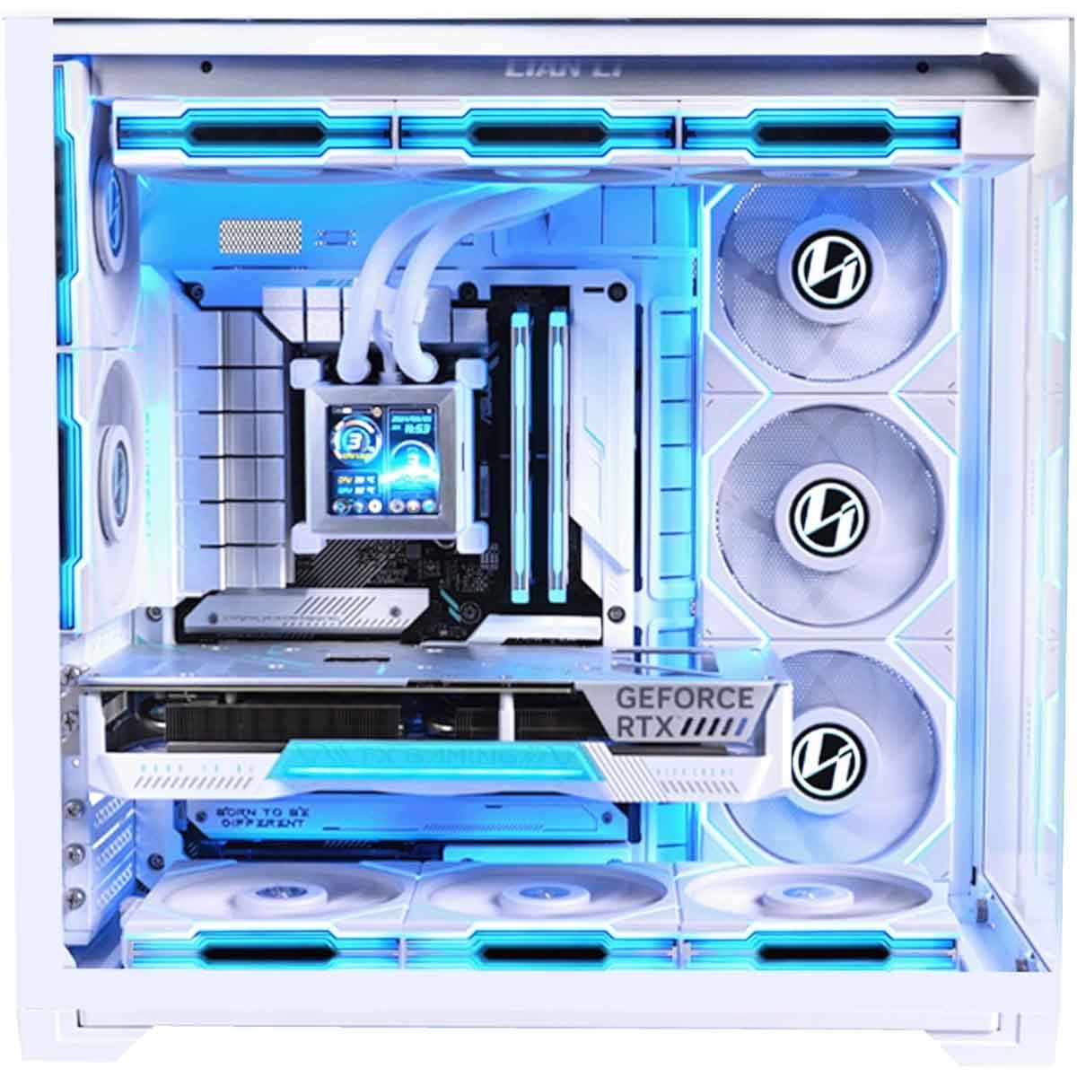 ليان لي صندوق كمبيوتر ألعاب Lancool III أبيض