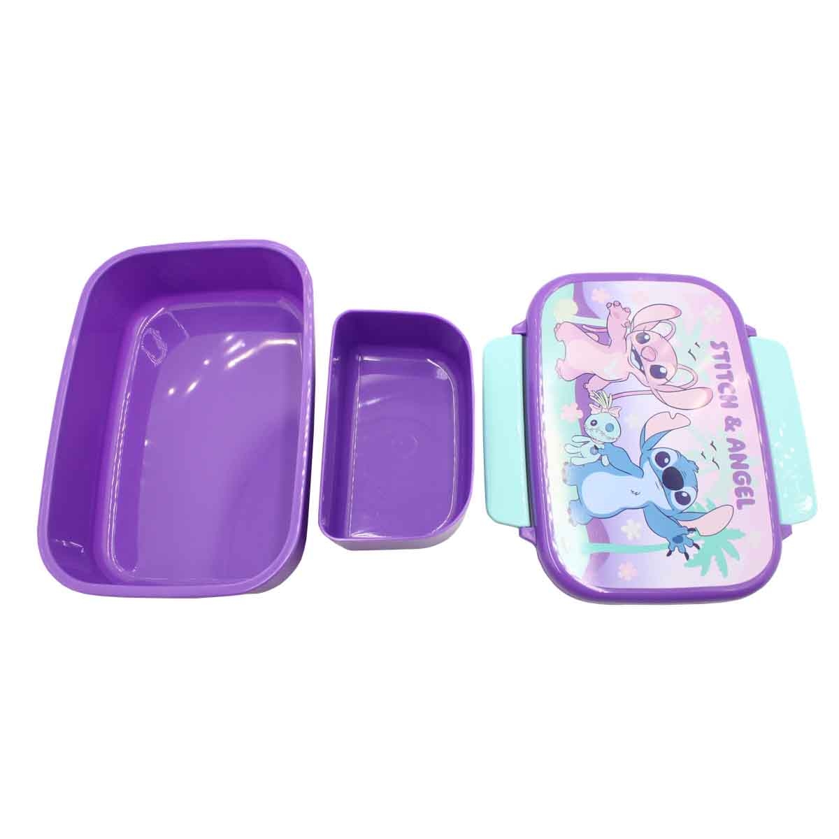 ليليو & ستيتش صندوق غداء عملي مضاد للتسرب مع صينية داخلية