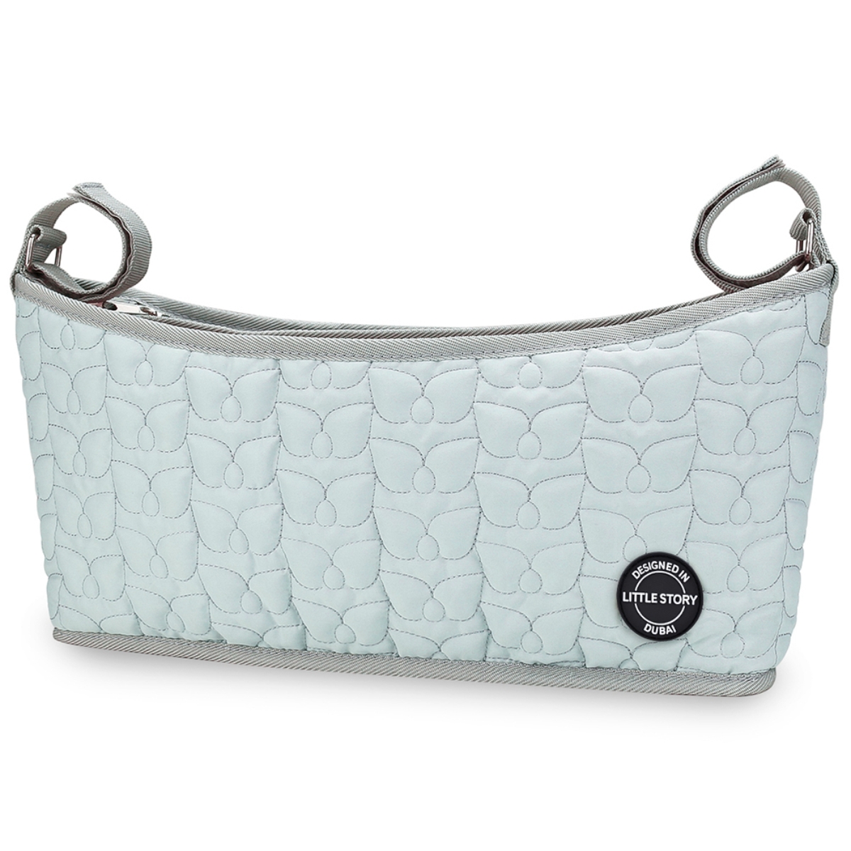 ليتل ستوري حقيبة عربة مبطنة فاخرة باللون الأزرق للأطفال من عمر 0 إلى 2 سنة