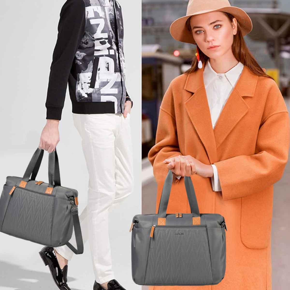 ليتل ستوري حقيبة حفاضات سفر باك آند جو زيورخ رمادية