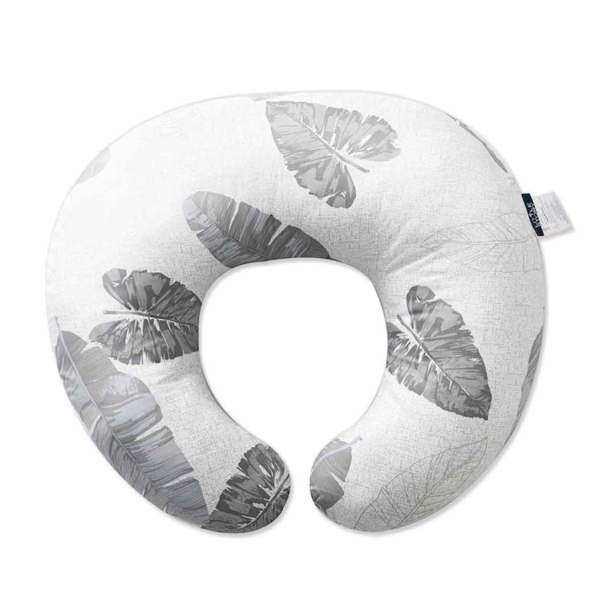 ليتل ستوري سرير استرخاء لحديثي الولادة بنقشة الأوراق مع وسادة رضاعة