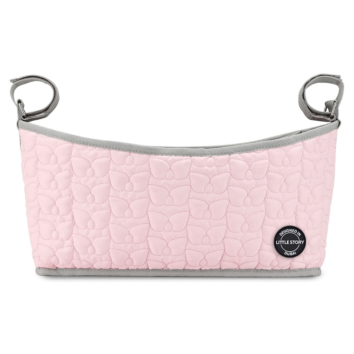 ليتل ستوري حقيبة عربة مبطنة فاخرة باللون الوردي للأطفال من عمر 0 إلى 2 سنة