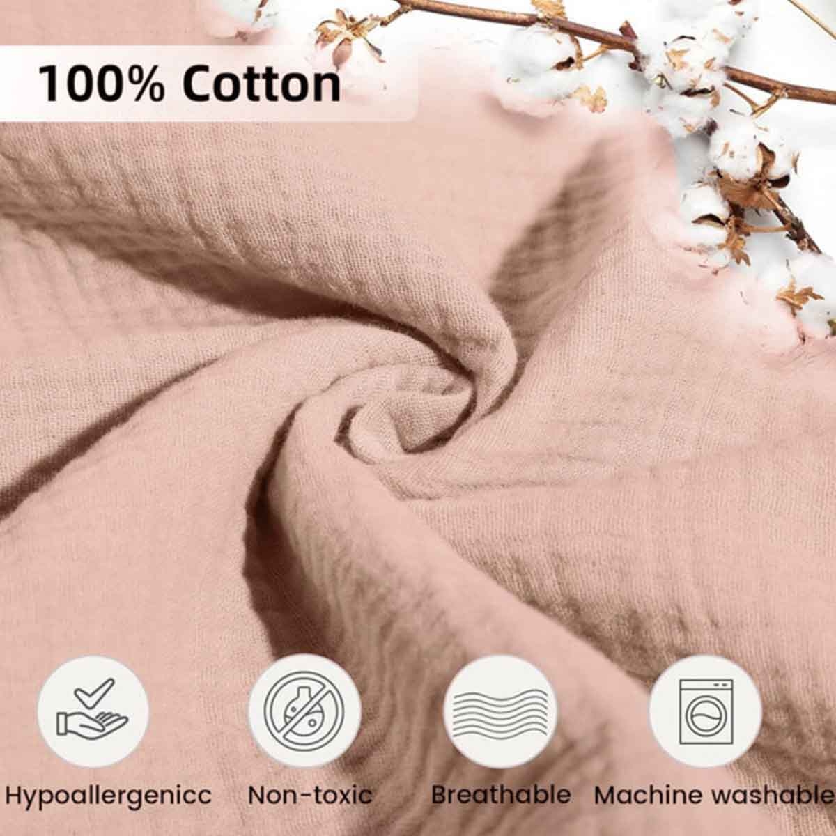 ليتل ستوري سرير نوم محمول للأطفال باللون الوردي