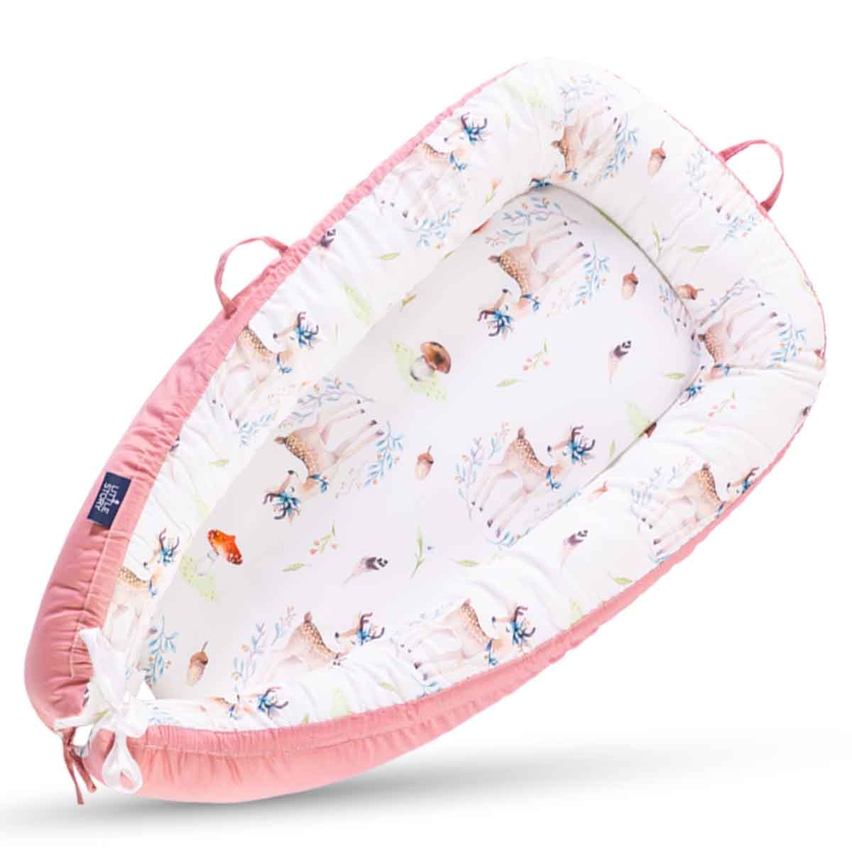 ليتل ستوري سرير استرخاء للمواليد بحشوة لينة قابلة للتنفس — رنود للأطفال، 0–2 سنة