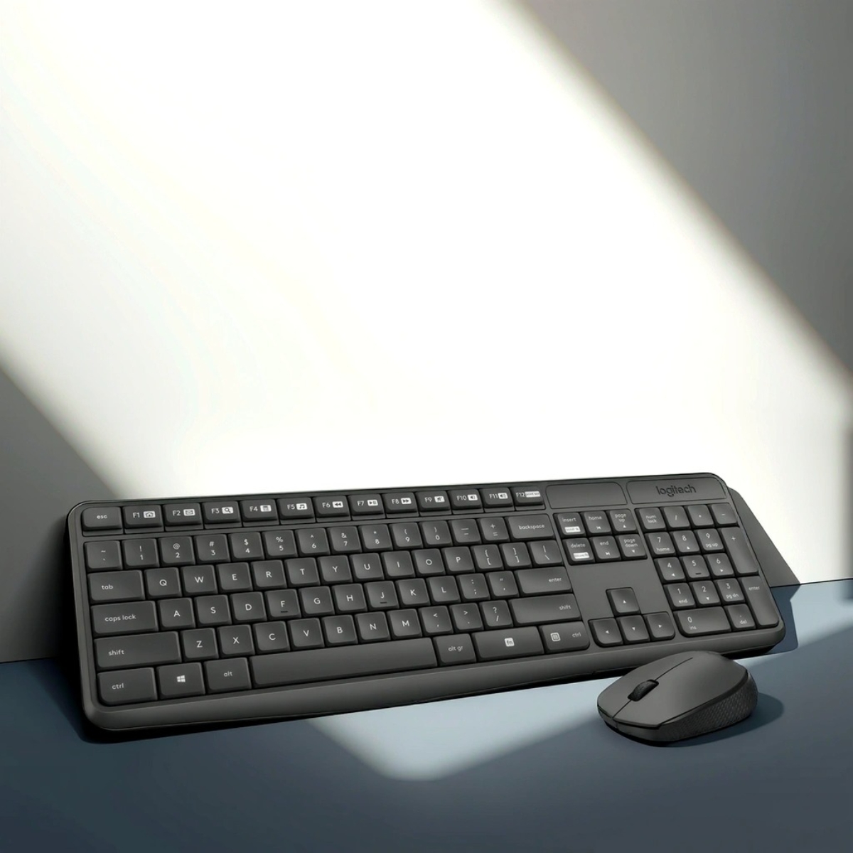 لوجيتك MK235 مجموعة لوحة مفاتيح وفأرة لاسلكية 2.4 جيجاهرتز