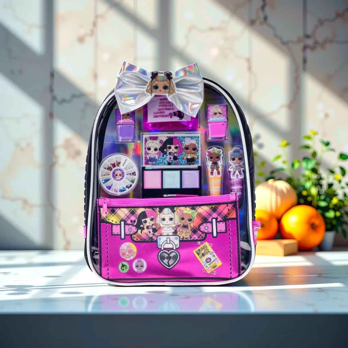 إل أو إل سربرايز مجموعة حقيبة هدايا تجميل للبنات، من عمر 5-7 سنوات