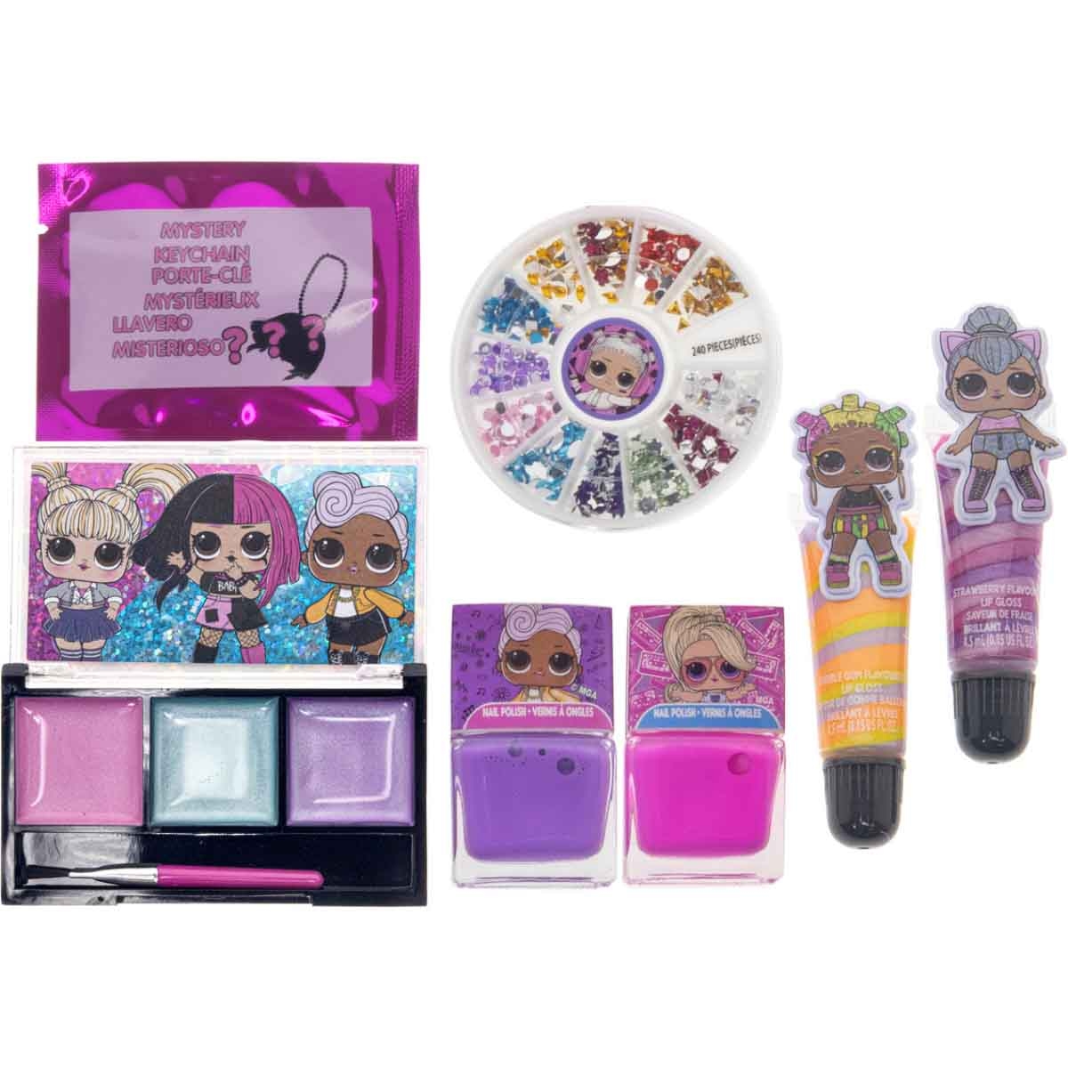 إل أو إل سربرايز مجموعة حقيبة هدايا تجميل للبنات، من عمر 5-7 سنوات